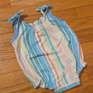 SweetHoney Pastel Striped Baby Romper